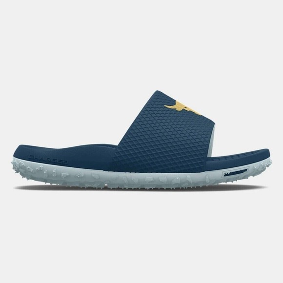 Under Armour UA Project Rock Brahma Bull Slides Sandals 3025237-400 Men\'s sz 13